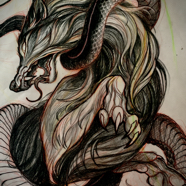 jennine_back_wolf_snake_art